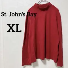 ✨️海外古着✨️St. John's Bay 【XL】赤 長袖タートルネック