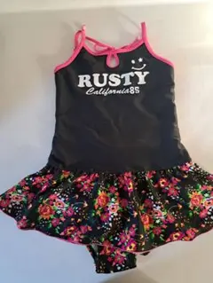 RUSTY フラワープリント水着 130