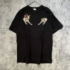 未使用級【REGULUS ROCK】半袖Tシャツ ブラック 狼 坊屋春道