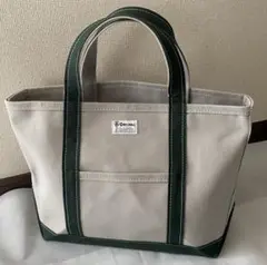 ORCIVAL 定番キャンバス トートバッグ グレー/グリーン⭐︎Mサイズ