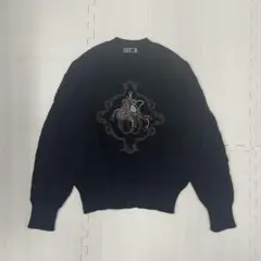 DAKS 黒 刺繍入りニットセーター ヴィンテージ　90's