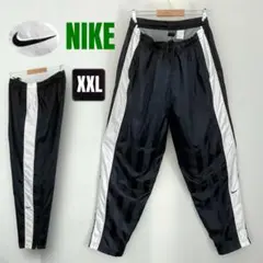 ナイキNIKE★ナイロンピステパンツ★シャドーストライプ★刺繍ロゴ★メンズXXL