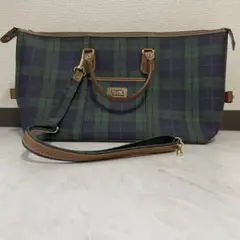 Partner パートナー ボストンバッグ 2way 大容量 チェック