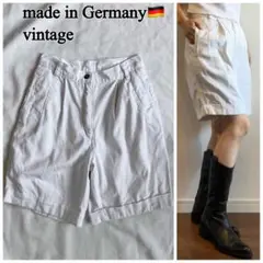 ドイツ製ヴィンテージ ホワイトハーフパンツ