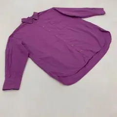 HONEYSUCKLE ROSE コットンシャツ 長袖パープルM