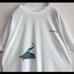 mont-bell モンベル Tシャツ 半袖 ホワイト カワセミ M