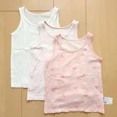 ユニクロ　コットンメッシュインナー　タンクトップ　ベビー　肌着 3枚　100