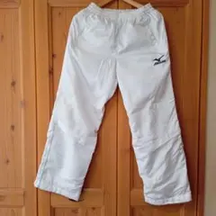 Mizuno ホワイト ウォームアップパンツ Mサイズ