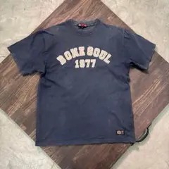 7SM2【BONE SOUL】スローガンTシャツ　半袖　黒　古着used