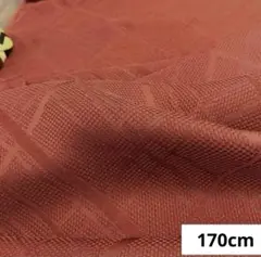 602 難色！正絹はぎれ 雀茶色系 模様織柄生地 170cm