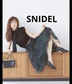 田中みな実着用　SNIDEL スナイデル　エンブロイダリーチェックスカート