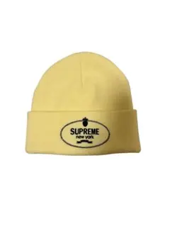 Supreme ニット帽 イエロー