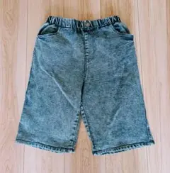 デニムグレー ハーフパンツ 100cm