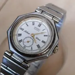 【稼働品・希少】SEIKO シルバーウェーブ スモセコ ペンタゴン型