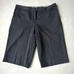 トゥモローランドコレクション日本製ネイビーチノショートパンツ38サイズストレッチ