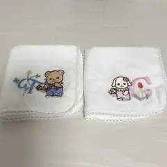 シルバニアファミリー展 40th イニシャル刺繍ハンドタオル（シエル）(テオ)