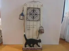 AZIAZI 黒猫サインプレート