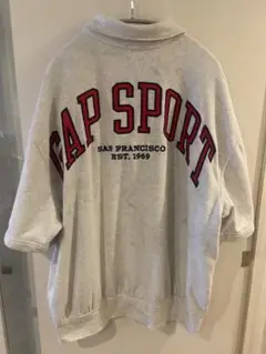 Gap ハーフZIP半袖スウェット L