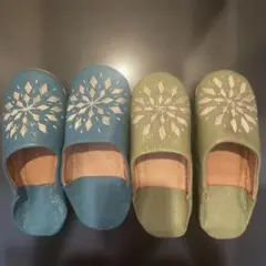 子供用室内スリッパ(皮)