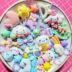 A781-デコパーツまとめ売り　シナモン　パステル　　ゆめかわ