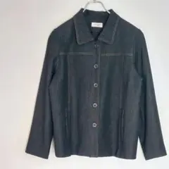 CLEOPATORAジャケット（L）日本製　キュプラ　アウター　黒　a2095