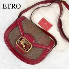 【未使用】エトロ ショルダーバッグ ペガソ PVC レザー 2019AW