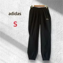 アディダス ジョガーパンツ ジャージパンツ S ブラック スポーツ ロゴ