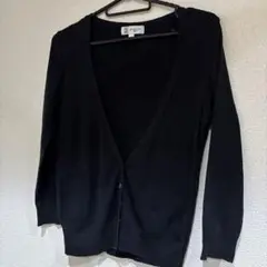 MICHEL KLEIN 黒 長袖カーディガン