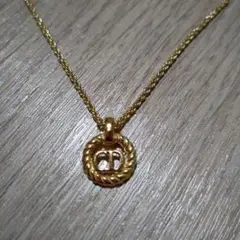 Christian Dior ディオール CD ネックレス サークル ロゴ