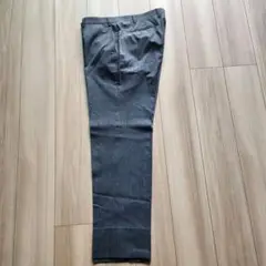 グレー ストライプ スラックス
