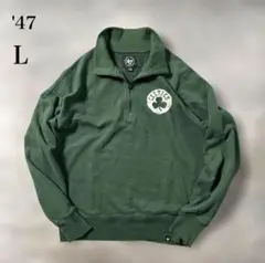 古着'47 CELTICSボストン・セルティックスNBAハーフジップ【AB85】