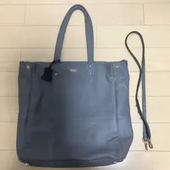 TUSTING グレー トートバッグ ショルダー付き
