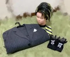 コスプレ　東京リベンジャーズ　半間修二　大人　幹部　衣装＋ウィッグ