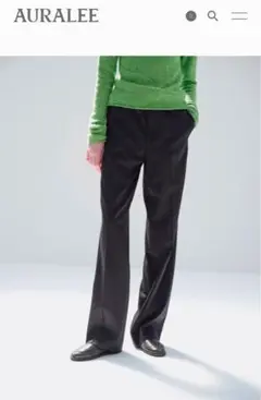 25aw LIGHT WOOL MAX GABARDINE SLACKS 0