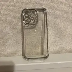 iPhone16pro用クリアケース シルバーフレーム