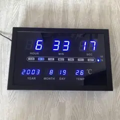 ニトリ LED 掛け時計 電光 壁掛け デジタル クロック