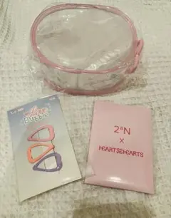 2aN hearts2hearts フォトカード　ポーチ　ピン セット　コスメ