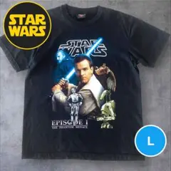 【希少】STAR WARS エピソードI ヴィンテージ　Tシャツ L ムビT