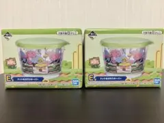 一番くじ 星のカービィ グルメデラックス E賞 ドットなガラスキーパー 2点