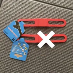 【※1個】自転車用 ライトホルダー 赤 red ゴム シリコン