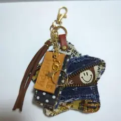 星型にこちゃんクッションバックチャーム