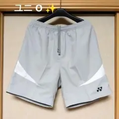 ✨⑬YONEX ハーフパンツ／ベリークール／ユニ О／ライトグレー ✖ ホワイト