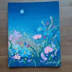 夢見多恵画　新作　原画　一点物　風景画　20.5×25.5×0.3(薄型)