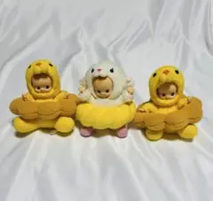ミスド×キューピー キューピーちゃん ぬいぐるみ フレンチクルーラー 3個セット