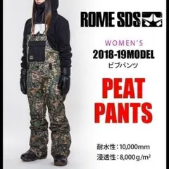 値下げ♪【新品】 ROME スノーボードウェア レディース ビブパンツ M