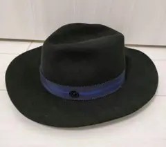 美品□MAISON MICHEL メゾンミッシェル ハット 黒 M