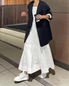美品★ETRE TOKYO エトレトウキョウ★ポイントステッチキャミワンピース