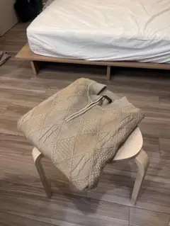 GIOFARINI ベージュ ハーフジップニットセーター M