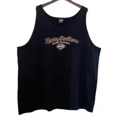 USA製 ハーレーダビッドソン 両面プリント タンクトップ 3XL 海外古着