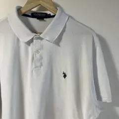 USPOLO ポロシャツ　メンズ　白　XXL オーバーサイズ